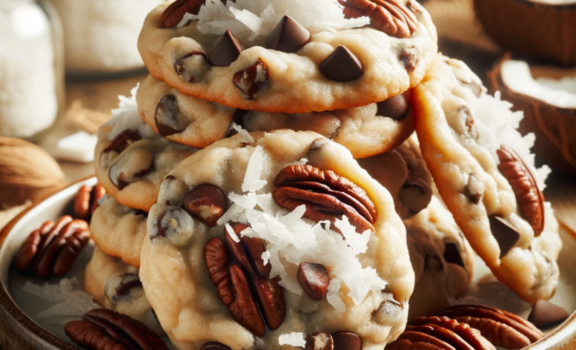 Pecan Chocolate Chip Coconut Cookies Recipe