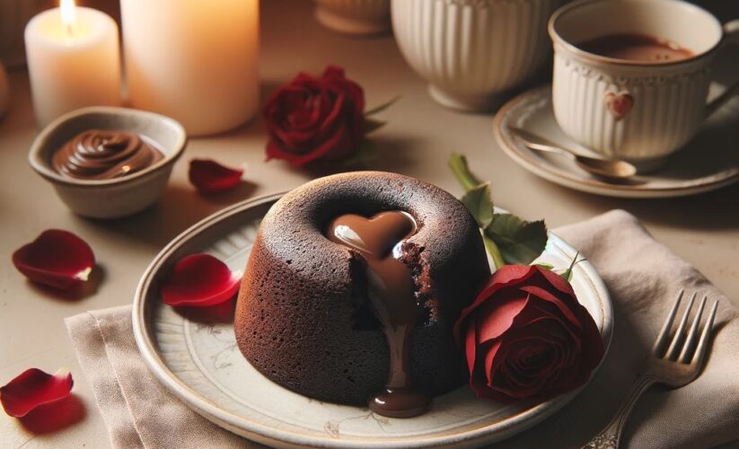 Valentine’s Day Chocolate Lava Cake