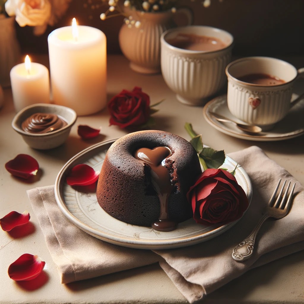 Valentine’s Day Chocolate Lava Cake