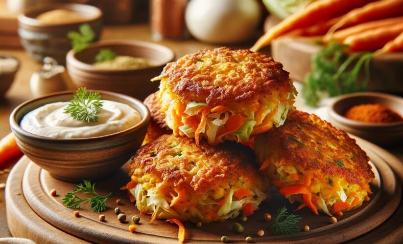 SnackSavy Series | Wholesome Bites for Every Craving: Crunchy Cabbage and Carrot Patties